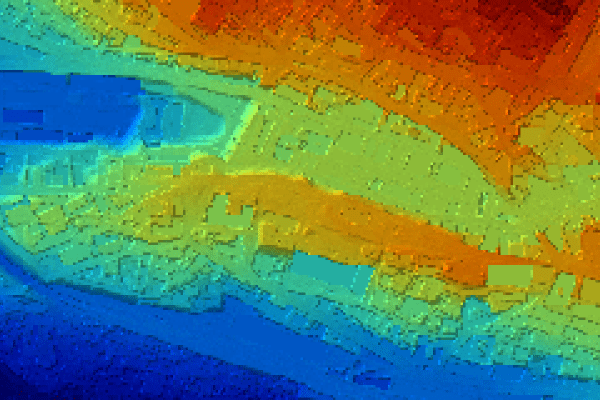 LIDAR 2012 - Modèle numérique de terrain (MNT)