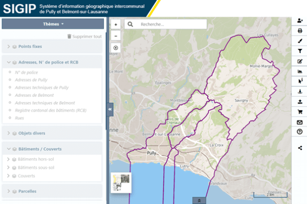 Guichet cartographique de Pully et Belmont-sur-Lausanne