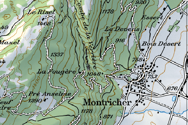 Carte nationale 1:100'000