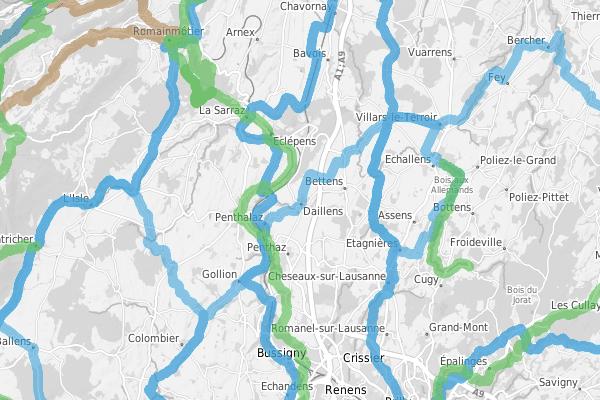 Itinéraires SuisseMobile