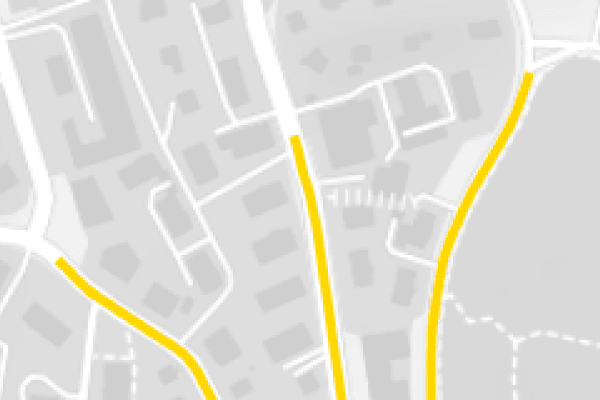 MAP - Réseau routier du 30km/h de nuit