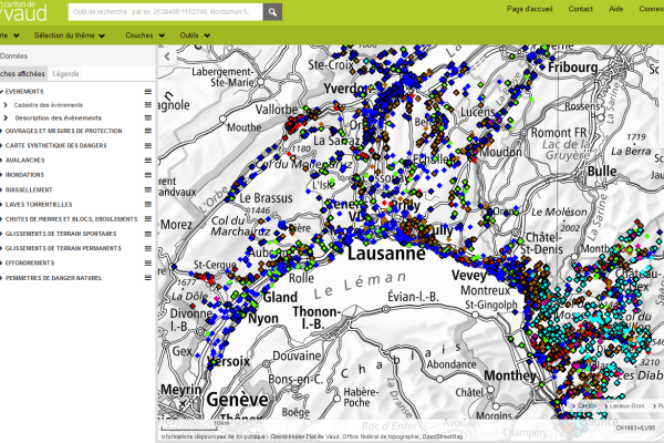 Guichet cartographique des dangers naturels