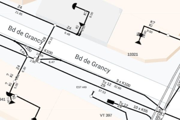 Plan du réseau Swisscom