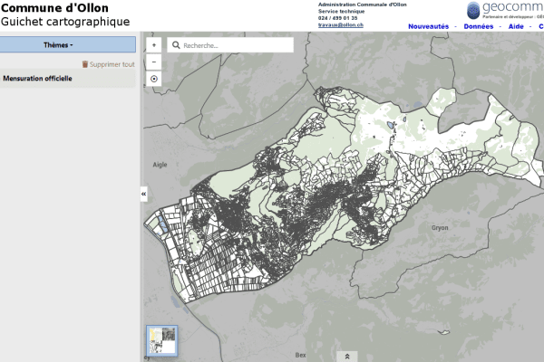 Guichet cartographique d'Ollon