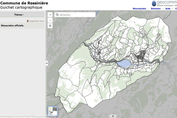 Guichet cartographique de Rossinière