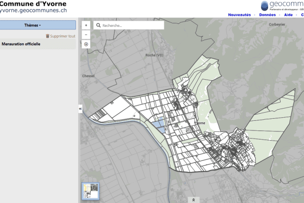 Guichet cartographique d'Yvorne