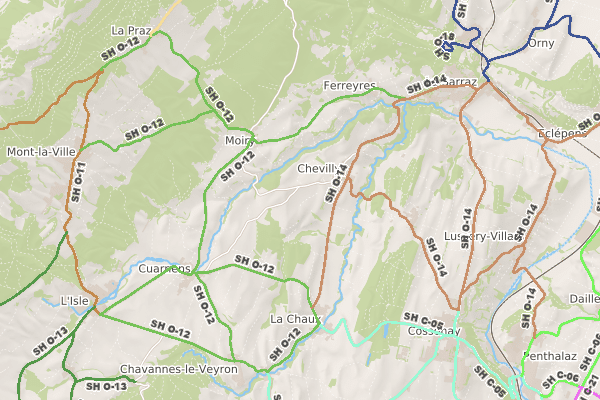 Parcours de service hivernal des routes cantonales