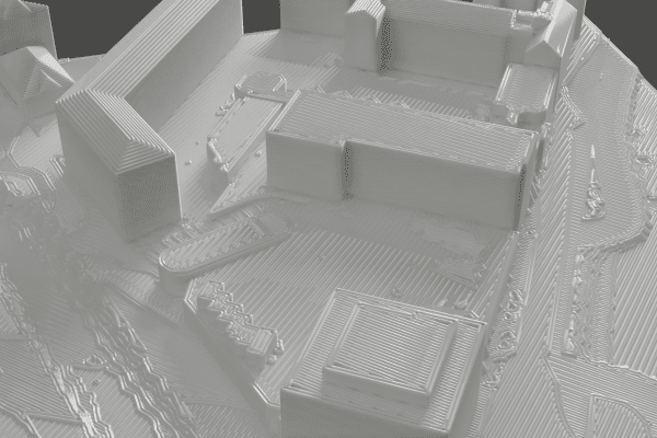 UzuTopo - Maquette blanche (impression 3D)