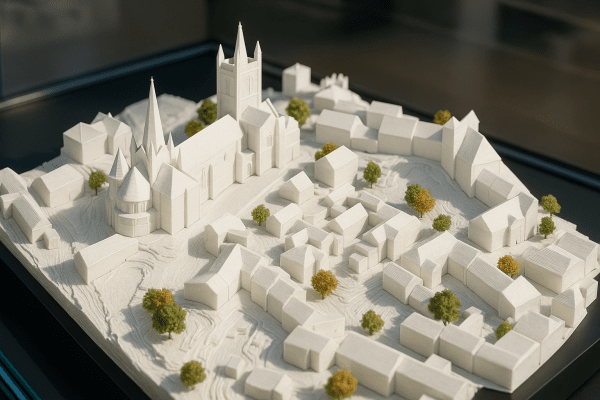UzuTopo - Maquette blanche (impression 3D)