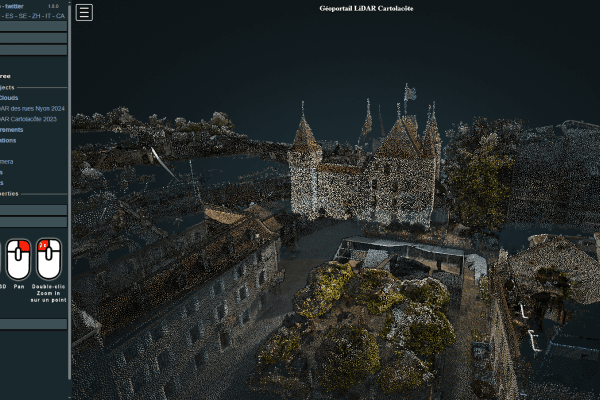 Géoportail LiDAR 3D Cartolacôte