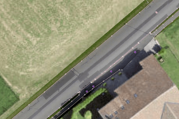 Orthoimages / orthophotos à 1 mm/pixel de routes