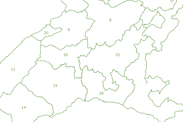 Arrondissements forestiers territoriaux