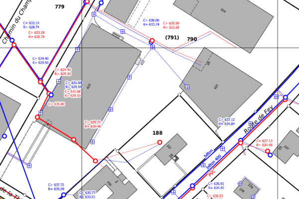 Réseau d'assainissement EU-EC