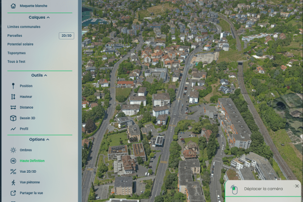 Guichet cartographique 3D Est-Lausannois Uzuverse
