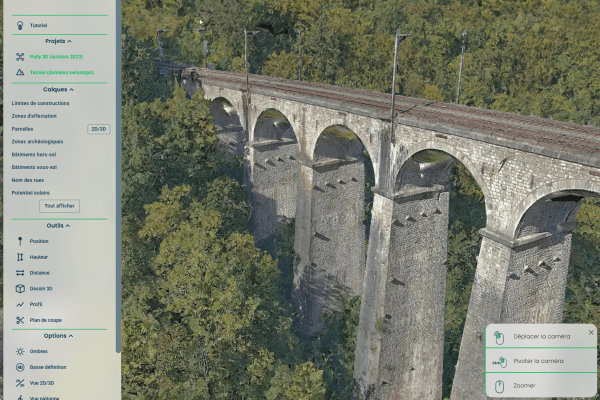 Photomaillage / Photomesh Tuiles 3D de la Ville de Pully octobre 2023