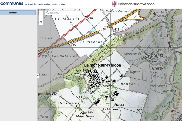 Géoportail communal de Belmont-sur-Yverdon