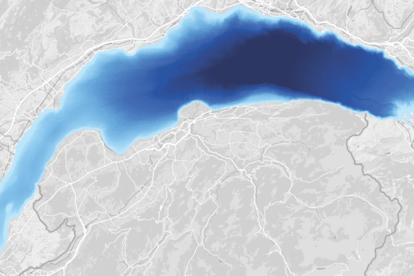 Bathymétrie du Léman : MNT - grilles