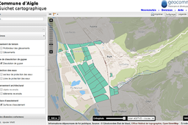 Guichet cartographique d'Aigle