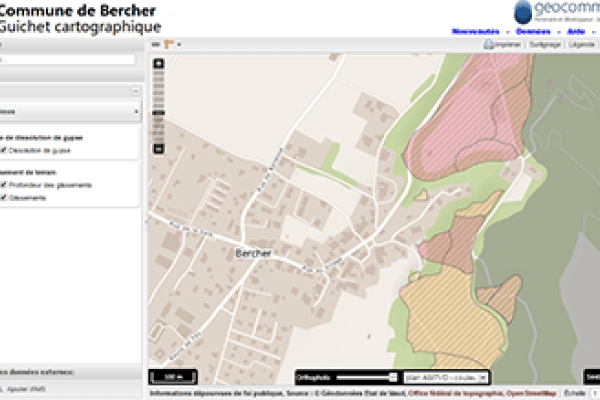 Géoportail communal de Bercher