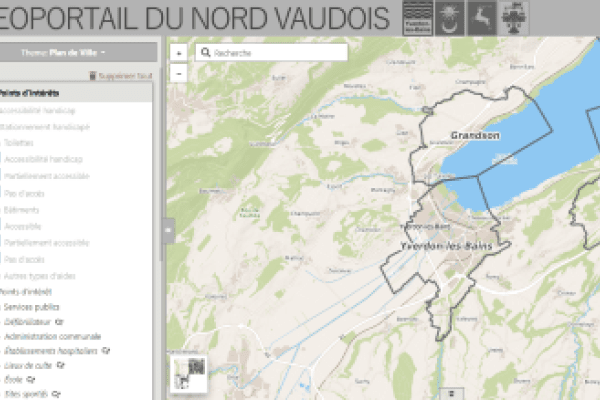 Guichet cartographique de Yverdon-les-bains & Nord vaudois