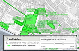 Demandes préalables de manifestations à Vevey