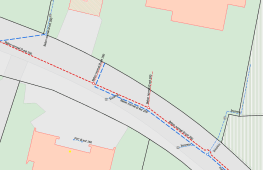 Plan du réseau d'assainissement et d'eau potable