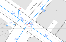 Plan des réseaux d'eau potable, d'eaux usées et d'eaux claires